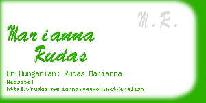 marianna rudas business card